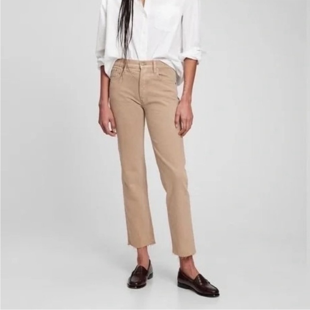 Gap cheeky straight high rise jeans khaki, Size 20, NWT